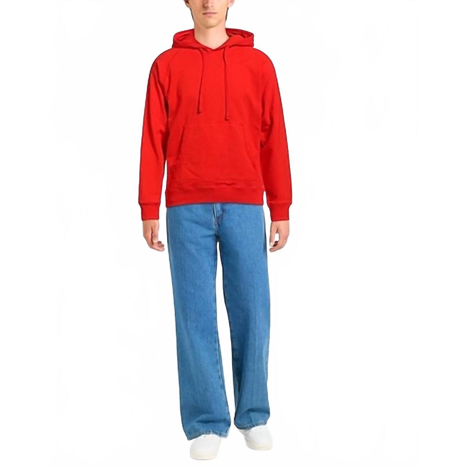 New Orlebar Brown Francis Hooded Sweatshirt In Summer Red